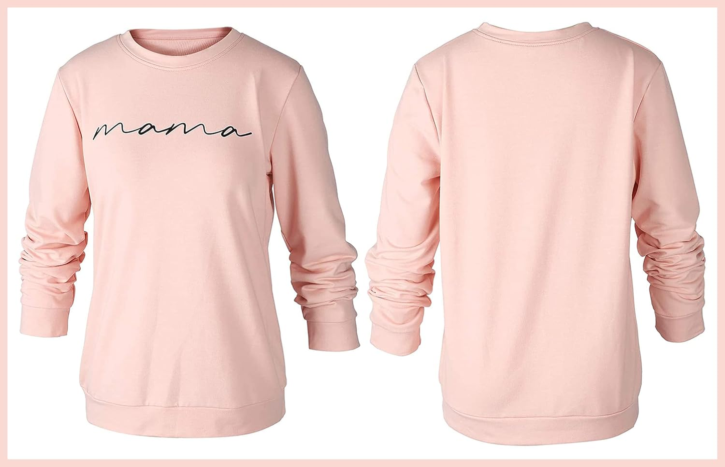 Mama Mode Activated: Women’s Loose-Fit Crewneck Sweatshirt with cute “Mama” Letter Print